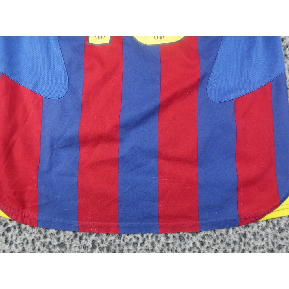 Nike FC Barcelona Jersey Youth Large Blue Red Good Ronaldinho 10 2005-06 T90